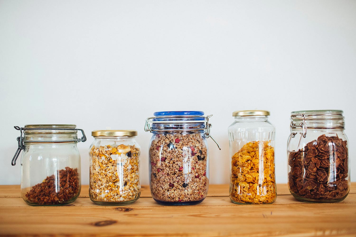 Jars of cereal