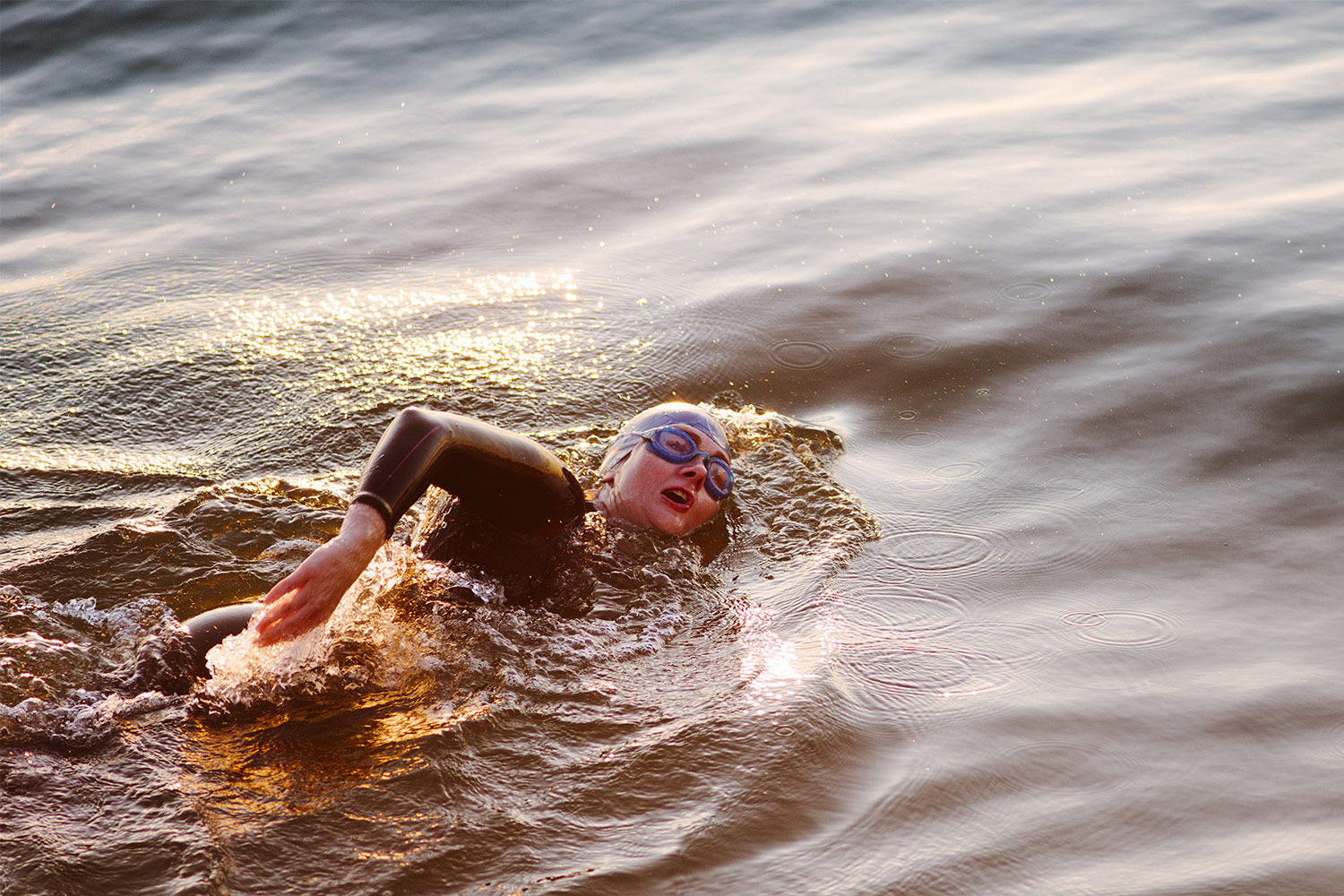 Woman swimming