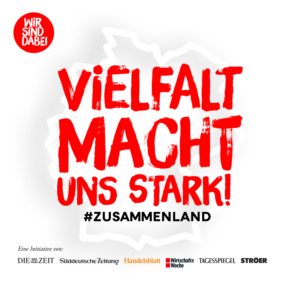 Aktion Zusammenland 2024 - Vielfalt macht uns stark